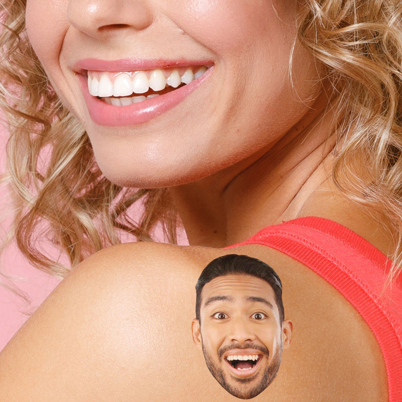 Custom Fun Face Temporary Tattoos - 12 Ct