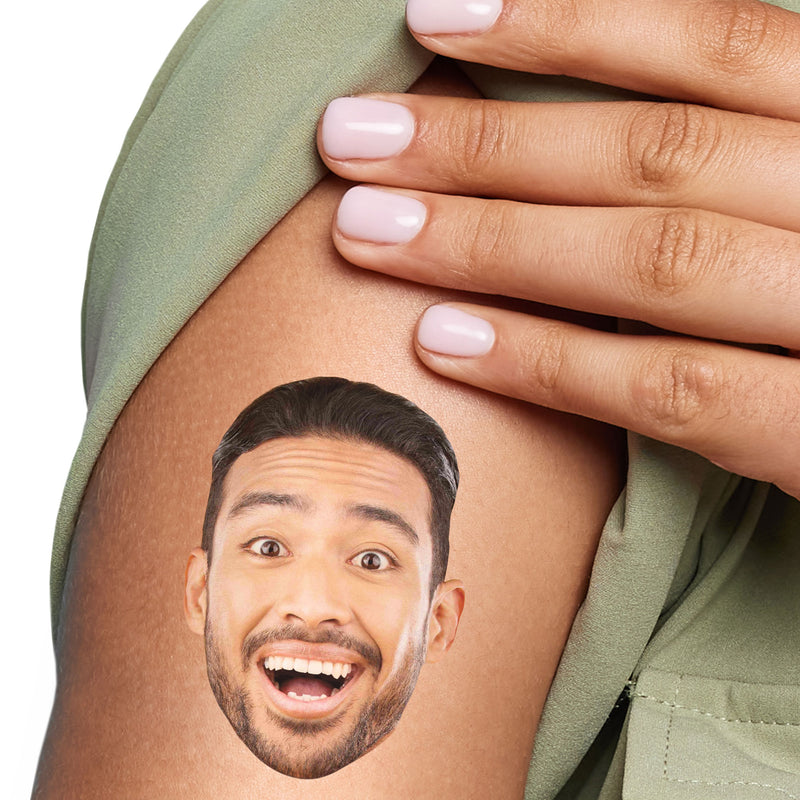 Custom Fun Face Temporary Tattoos - 12 Ct